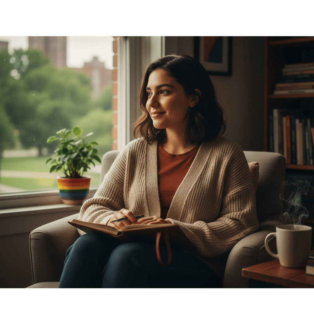 Can LGBTQ+ Individuals Donate Eggs? Young woman considering egg donation as an LGBTQ+ individual.